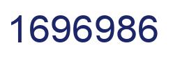 Number 1696986 blue image