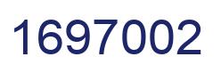 Number 1697002 blue image