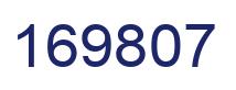 Number 169807 blue image