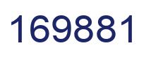 Number 169881 blue image