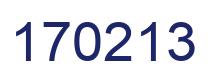 Number 170213 blue image