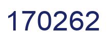 Number 170262 blue image