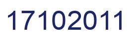 Number 17102011 blue image