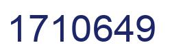 Number 1710649 blue image