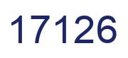 Number 17126 blue image