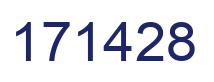 Number 171428 blue image