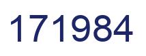 Number 171984 blue image