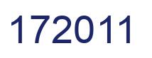 Número 172011 imagen azul
