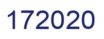 Número 172020 imagen azul