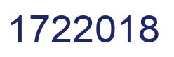 Number 1722018 blue image