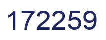 Number 172259 blue image