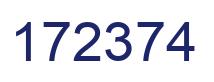 Number 172374 blue image
