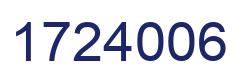 Number 1724006 blue image