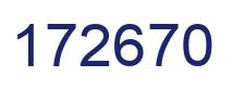 Número 172670 imagen azul