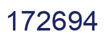 Número 172694 imagen azul