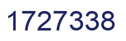 Number 1727338 blue image