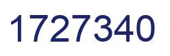 Number 1727340 blue image