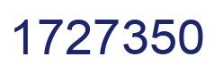 Number 1727350 blue image