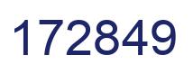 Número 172849 imagen azul