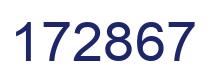 Number 172867 blue image