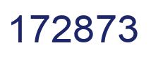 Number 172873 blue image