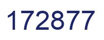 Number 172877 blue image