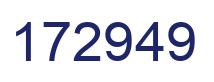 Number 172949 blue image