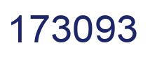 Number 173093 blue image