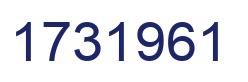 Number 1731961 blue image