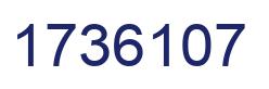 Number 1736107 blue image