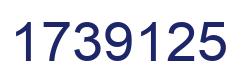Number 1739125 blue image