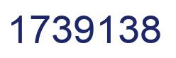 Number 1739138 blue image
