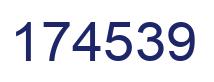 Number 174539 blue image