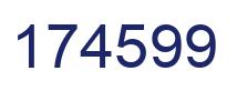 Number 174599 blue image