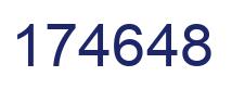 Número 174648 imagen azul