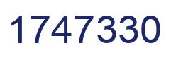 Number 1747330 blue image