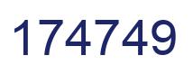 Número 174749 imagen azul