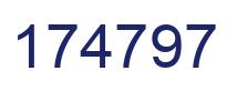 Número 174797 imagen azul