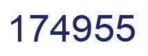 Number 174955 blue image