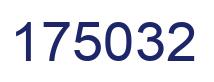 Number 175032 blue image