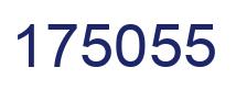 Number 175055 blue image