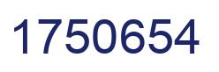 Number 1750654 blue image