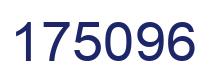 Number 175096 blue image