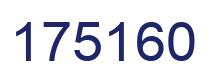 Number 175160 blue image