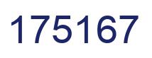 Number 175167 blue image