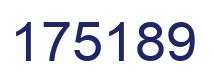 Number 175189 blue image