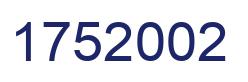 Número 1752002 imagen azul
