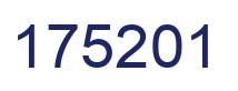 Number 175201 blue image