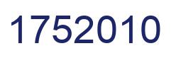 Number 1752010 blue image