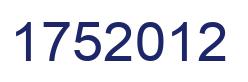 Number 1752012 blue image